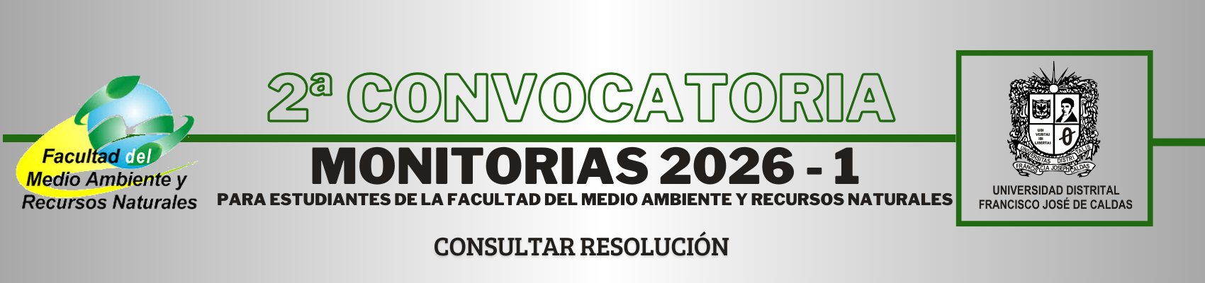 Segunda Convocatoria Monitorias 2026