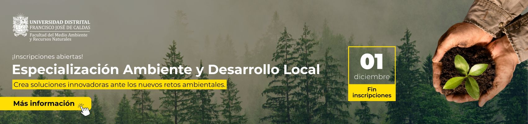 Inscripciones Especialización en Ambiente y Desarrollo Local