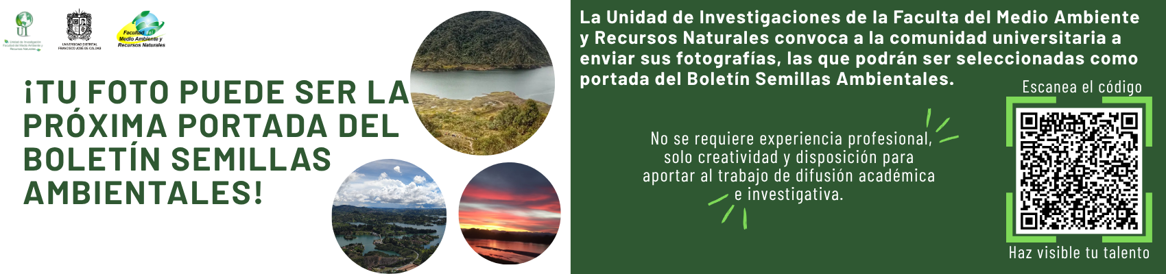 2025 Convocatoria de Recepción de Fotografía para Portada Boletín Semillas Ambientales