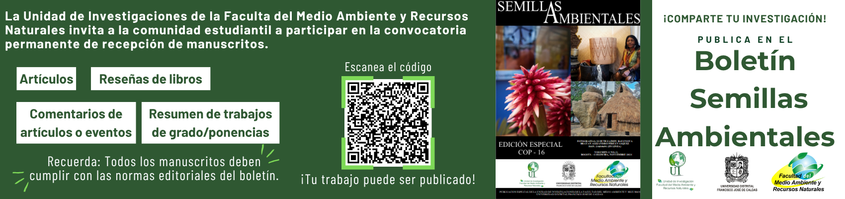 CONVOCATORIA 2025 MANUSCRITOS BOLETÍN SEMILLAS AMBIENTALES